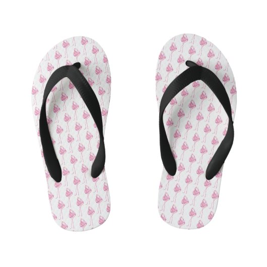 Tender Flamingo Serie Design 3 Kinder Teenslippers (Voetbed)