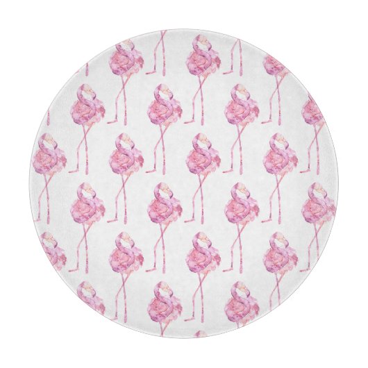 Tender Flamingo Serie Design 3 Snijplank (Voorkant)