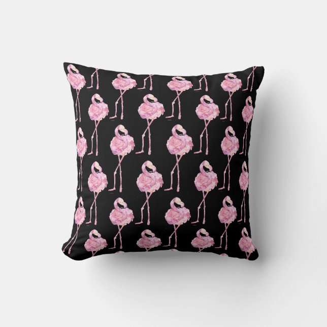 Tender Flamingo Serie Design 3 Worp Kussen (Voorkant)