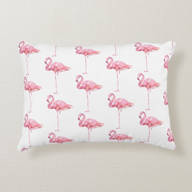 Tender Flamingo Serie Ontwerp 1 Accent Kussen (Voorkant)
