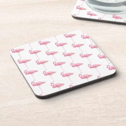 Tender Flamingo Serie Ontwerp 1 Bier Onderzetter (Linkerzijde)