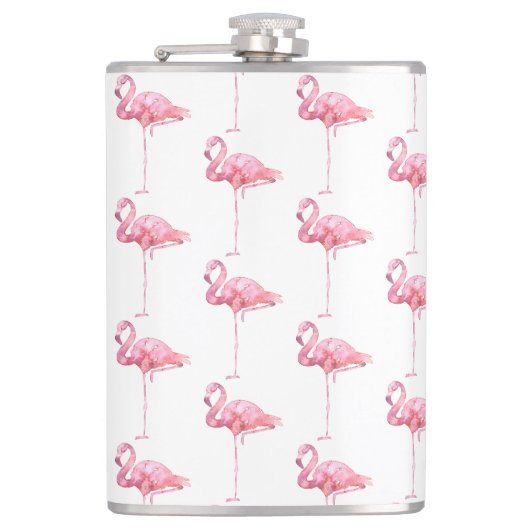 Tender Flamingo Serie Ontwerp 1 Heupfles (Voorkant)