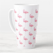 Tender Flamingo Serie Ontwerp 1 Latte Mok (Linkerhoek)