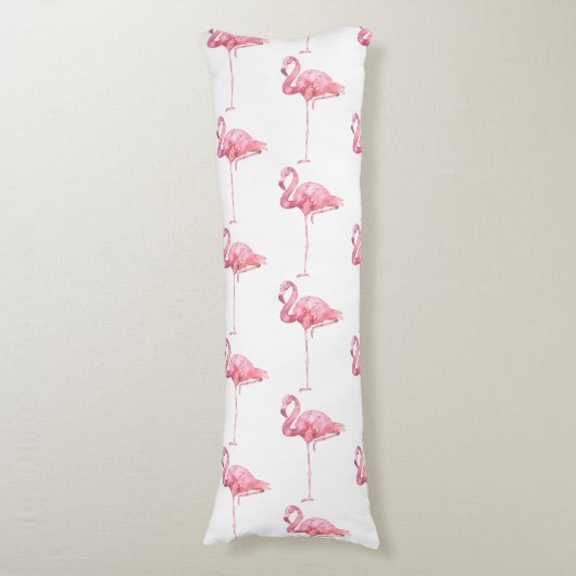 Tender Flamingo Serie Ontwerp 1 Lichaamskussen (Voorkant Verticaal)