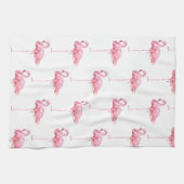 Tender Flamingo Serie Ontwerp 1 Theedoek (Horizontaal)