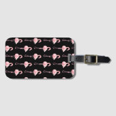 Tender Flamingo Serie Ontwerp 2 Bagagelabel (Voorkant (horizontaal))