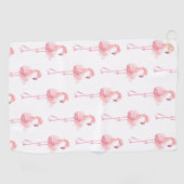 Tender Flamingo Serie Ontwerp 2 Golfhanddoek (Horizontaal)