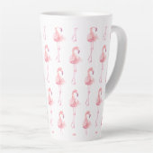 Tender Flamingo Serie Ontwerp 2 Latte Mok (Rechterhoek)