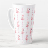 Tender Flamingo Serie Ontwerp 2 Latte Mok (Linkerhoek)