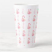Tender Flamingo Serie Ontwerp 2 Latte Mok (Voorkant)