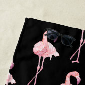 Tender Flamingo serie ontwerp 2 strandlaken (In situ)