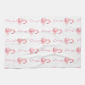 Tender Flamingo Serie Ontwerp 2 Theedoek (Horizontaal)