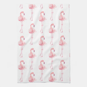 Tender Flamingo Serie Ontwerp 2 Theedoek