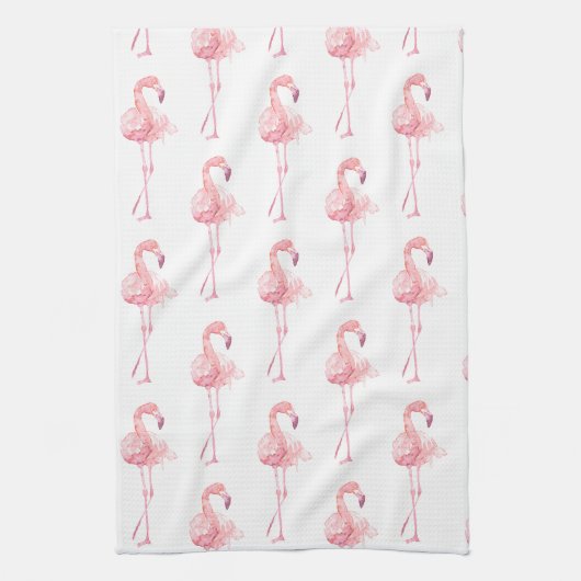 Tender Flamingo Serie Ontwerp 2 Theedoek (Verticaal)