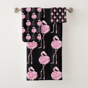 Tender Flamingo Serie Ontwerp 3 Bad Handdoek