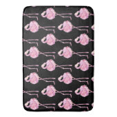 Tender Flamingo serie ontwerp 3 badmat (Voorkant Verticaal)