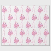 Tender Flamingo Serie Ontwerp 3 Cadeaupapier (Vlak)