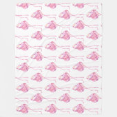 Tender Flamingo Serie Ontwerp 3 Fleece Deken (Voorkant)