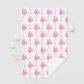 Tender Flamingo Serie Ontwerp 3 Golfhanddoek (Insitu)