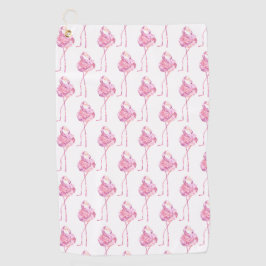 Tender Flamingo Serie Ontwerp 3 Golfhanddoek