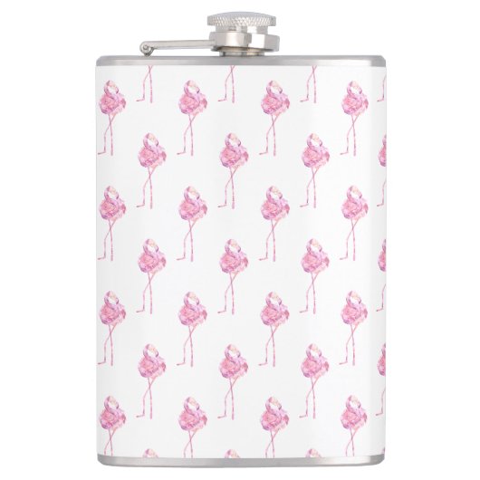 Tender Flamingo Serie Ontwerp 3 Heupfles (Voorkant)
