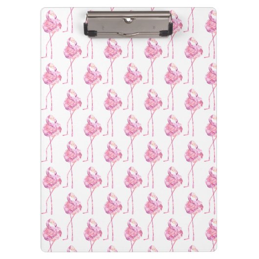 Tender Flamingo Serie Ontwerp 3 Klembord (Voorkant)