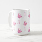 Tender Flamingo Serie Ontwerp 3 Koffiemok (Voorkant links)