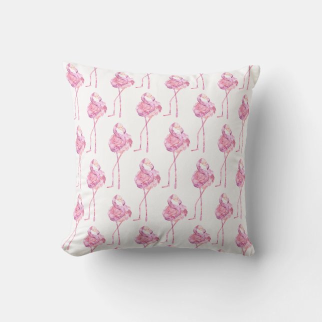 Tender Flamingo Serie Ontwerp 3  Kussen (Voorkant)