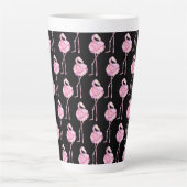 Tender Flamingo Serie Ontwerp 3 Latte Mok (Voorkant)