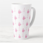 Tender Flamingo Serie Ontwerp 3 Latte Mok (Rechterhoek)