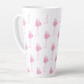 Tender Flamingo Serie Ontwerp 3 Latte Mok (Linkerhoek)