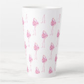 Tender Flamingo Serie Ontwerp 3 Latte Mok (Voorkant)