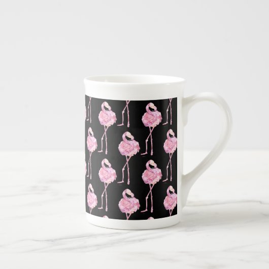 Tender Flamingo Serie Ontwerp 3 Porselein Kop (Rechts)