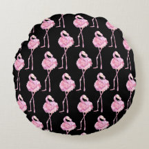 Tender Flamingo serie ontwerp 3 rond kussen