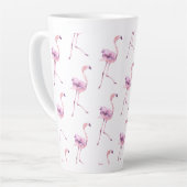 Tender Flamingo Serie Ontwerp 5 Latte Mok (Linkerhoek)