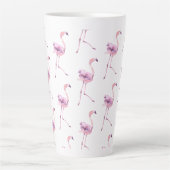 Tender Flamingo Serie Ontwerp 5 Latte Mok (Voorkant)
