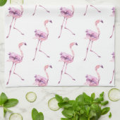 Tender Flamingo Serie Ontwerp 5 Theedoek (Gevouwen)