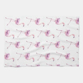 Tender Flamingo Serie Ontwerp 5 Theedoek (Horizontaal)