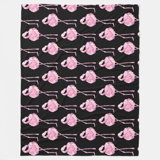 Tender Flamingo Series Design 3 Fleece Blanket (Voorkant)