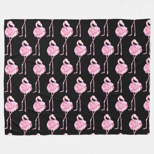Tender Flamingo Series Design 3 Fleece Blanket (Voorkant (Horizontaal))