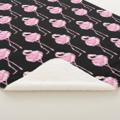 Tender Flamingo Series Design 3 Fleece Blanket Sherpa Deken (3/4)