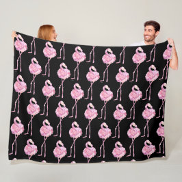 Tender Flamingo Series Design 3 Fleece Deken