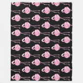 Tender Flamingo Series Design 3 Fleece Deken (Voorkant)