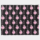 Tender Flamingo Series Design 3 Fleece Deken (Voorkant (Horizontaal))