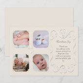 Tender Heart 4 Foto Aangepast Bedankkaart (Voorkant / Achterkant)