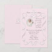 Tender Heart Pink Religieuze Foto Hartelijk dank Bedankkaart (Voorkant / Achterkant)