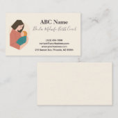 Tender Hold Moderne Doula & Geboortecoach Visitekaartje (Voorkant / Achterkant)