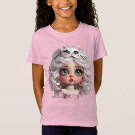 Tender Kitten, Doll in Kitten Mask beroemd gemaakt T-shirt