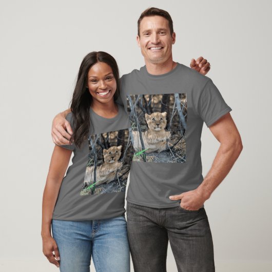 Tender Lion Cub Dreaming in the Shade African Wild T-shirt (Unisex)