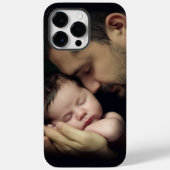 Tender Love Daddy en Baby Fotosjabloon Case-Mate iPhone Case (Achterkant)